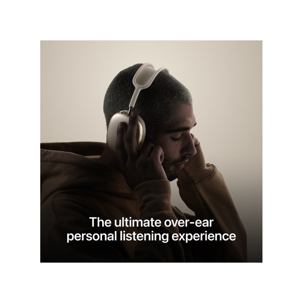 Apple AirPods Max (USB-C) Over-Ear Wireless Headphones – ANC, Spatial Audio, 20H Battery – Starlight - Image 5