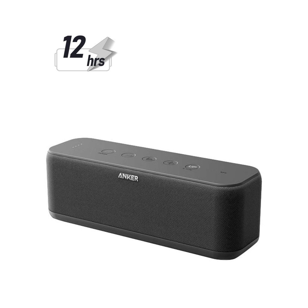 Soundcore Boost Portable Bluetooth Speaker – 20W Wireless Speaker with BassUp, Titanium Drivers, 12H Playtime & IPX7 Waterproofing (Black)