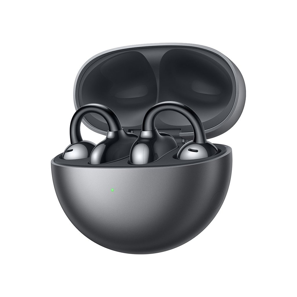 HUAWEI FreeClip Open-Ear True Wireless Bluetooth Earbuds – Futuristic Design, Long Battery, AI Calls – Black
