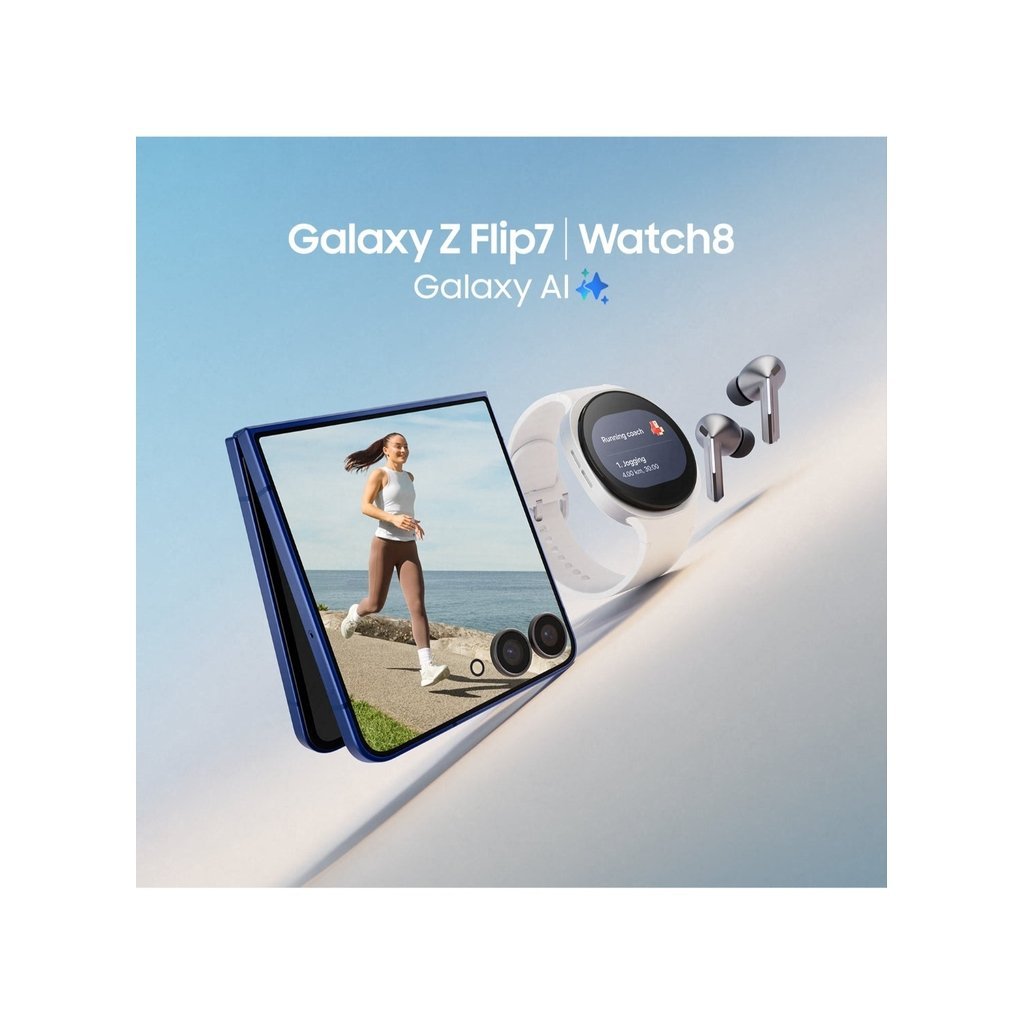 Samsung Galaxy Z Flip7 5G Dual SIM 12GB RAM 256GB โ Blue Shadow (International Version) - Image 8