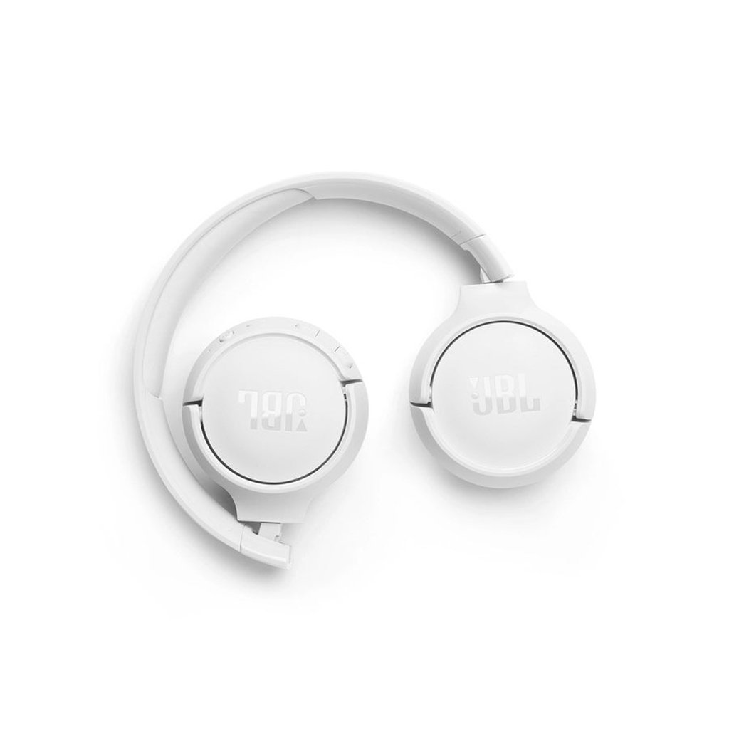 JBL Tune 520BT Wireless On-Ear Headphones with Pure Bass Sound โ White - Image 3