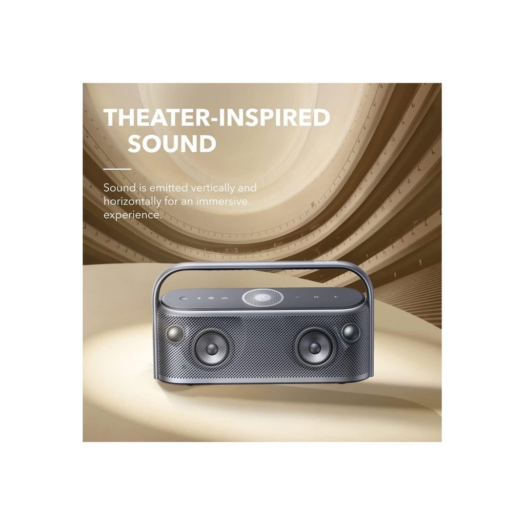 Soundcore Motion X600 Bluetooth Speaker โ Wireless Hi-Res Spatial Audio, 50W Room-Filling Sound, IPX7 Waterproof, 12H Playtime & Built-In Handle (Black) - Image 4