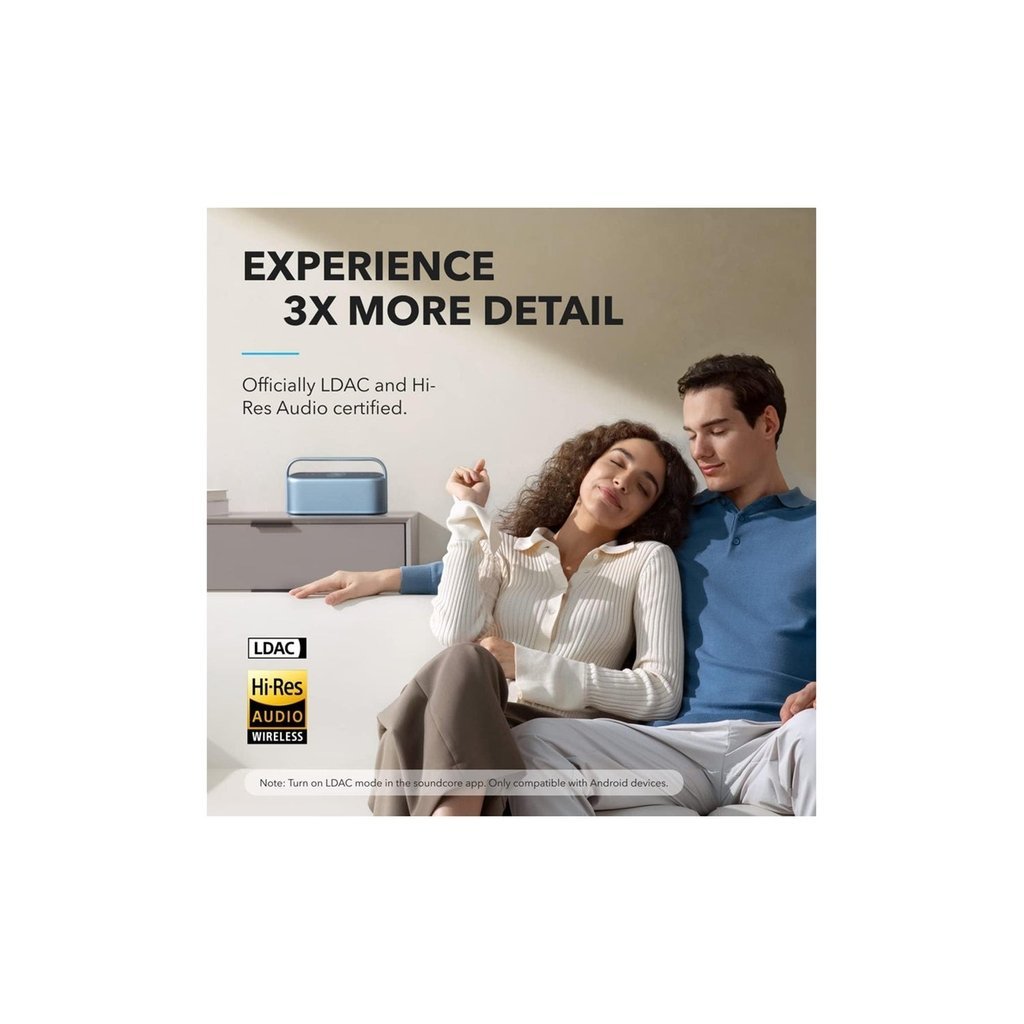 Soundcore Motion X600 Bluetooth Speaker โ Wireless Hi-Res Spatial Audio, 50W Room-Filling Sound, IPX7 Waterproof, 12H Playtime & Built-In Handle (Black) - Image 5