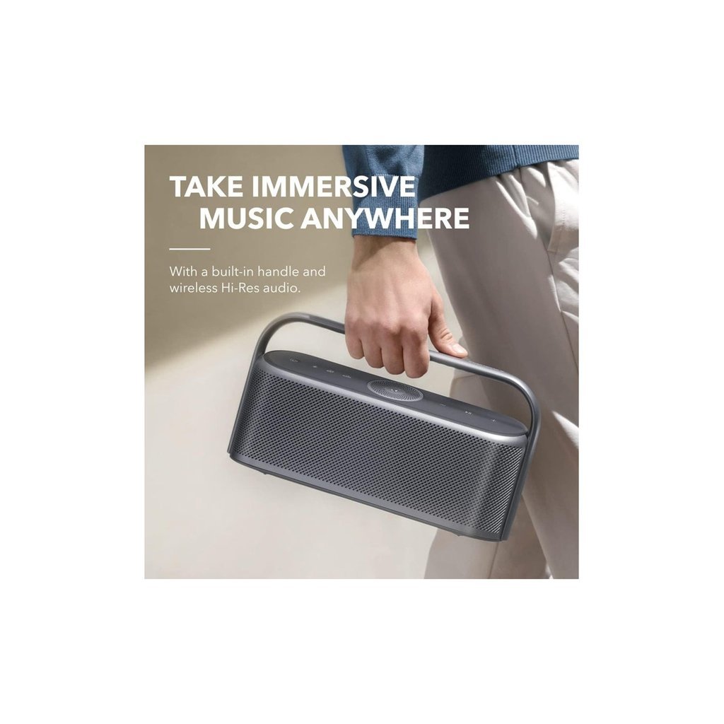 Soundcore Motion X600 Bluetooth Speaker โ Wireless Hi-Res Spatial Audio, 50W Room-Filling Sound, IPX7 Waterproof, 12H Playtime & Built-In Handle (Black) - Image 7