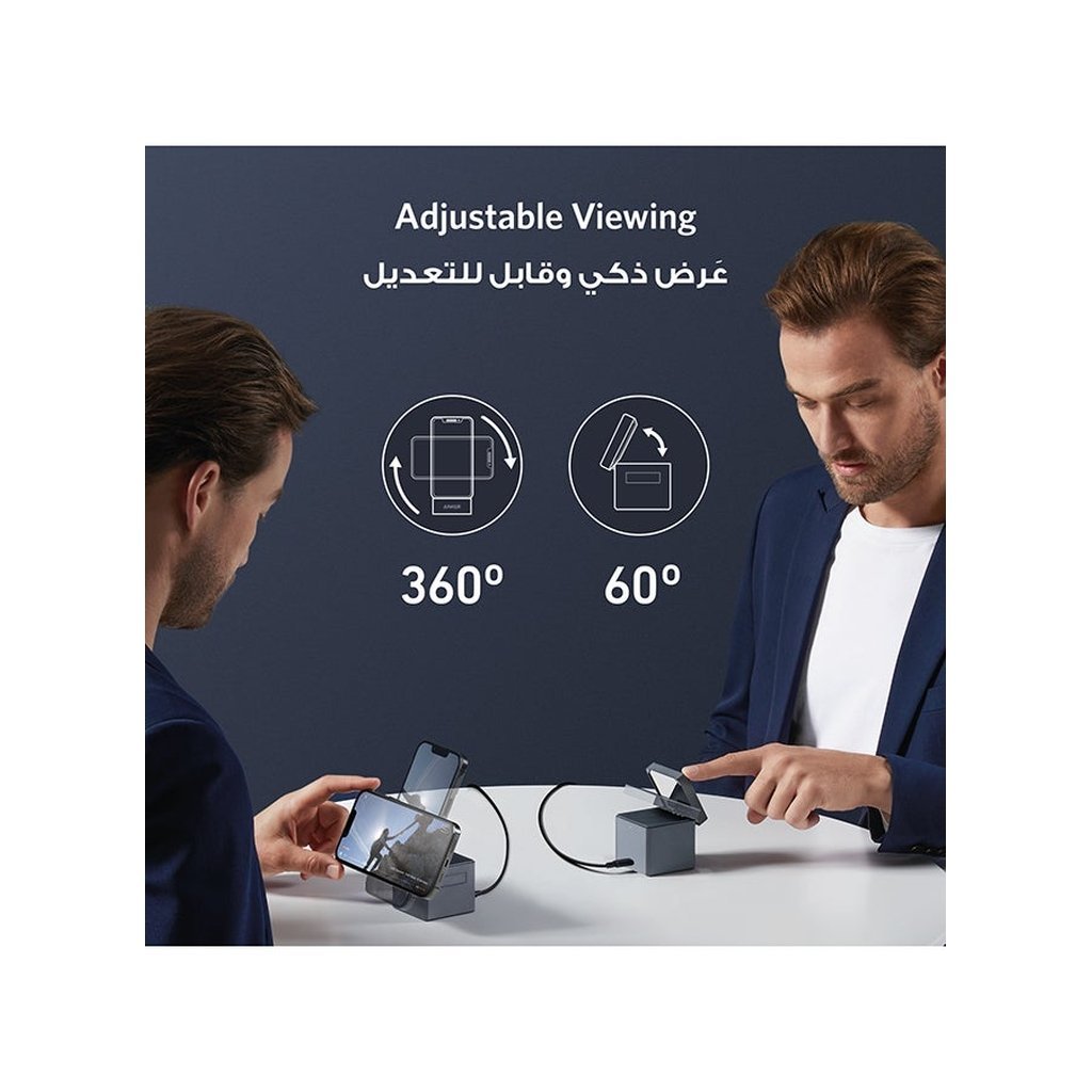Anker 3-in-1 Cube with MagSafe – 15W Foldable Wireless Charging Station for iPhone, Apple Watch & AirPods (Grey) - Image 6