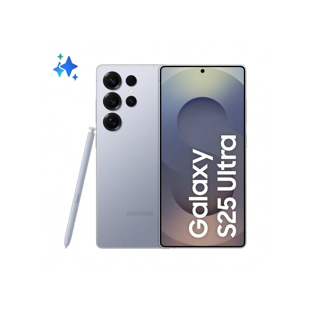 Samsung Galaxy S25 Ultra AI Dual SIM 5G Titanium Silverblue – 12GB RAM, 512GB – Middle East Version